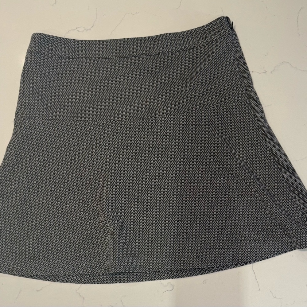 Ann Taylor Loft Chic Size 8 Gray A-Line Skirt